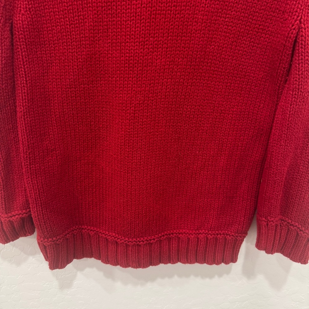 Ralph Lauren American Flag Sweater Youth Large Cotton Knit Americana 4th July - Picture 9 of 10